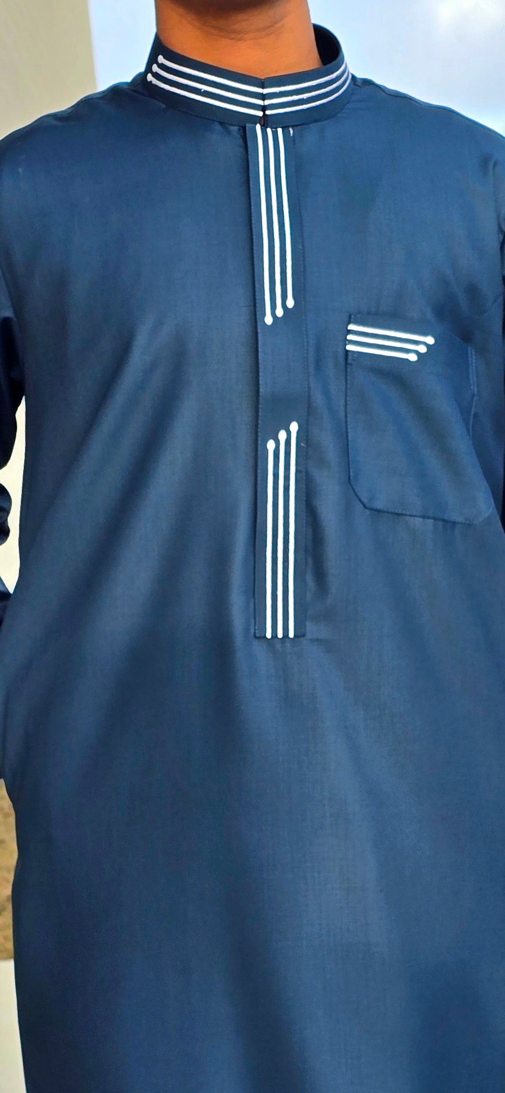 Sea Green W/White Embroidery 09EM