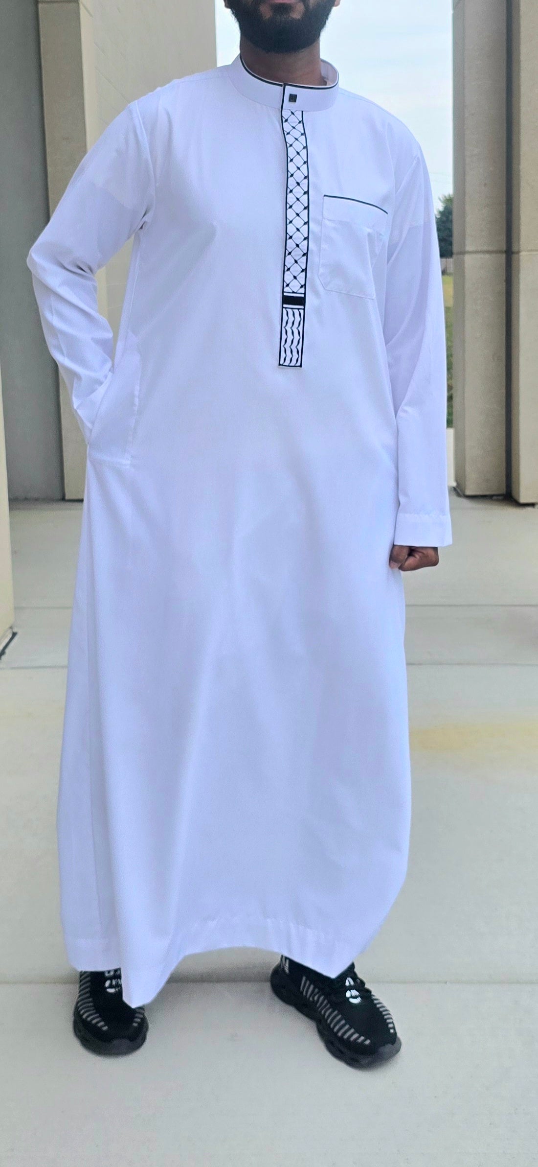 Keffiyeh and Palestinian Embroidered Thobe for Adults 04EM 54XXXL Keffiyeh and Palestinian Embroidered Thobe for Adults 04EM 54XXXL