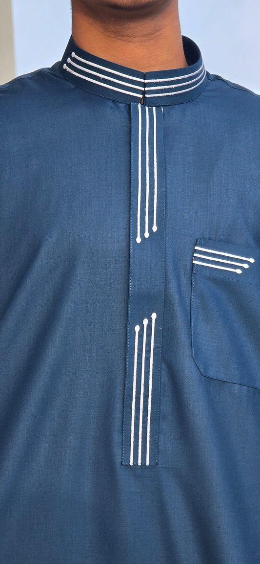 Sea Green W/White Embroidery 09EM