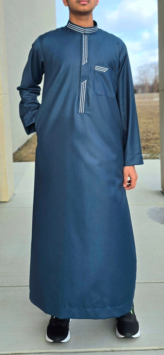 Sea Green W/White Embroidery 09EM