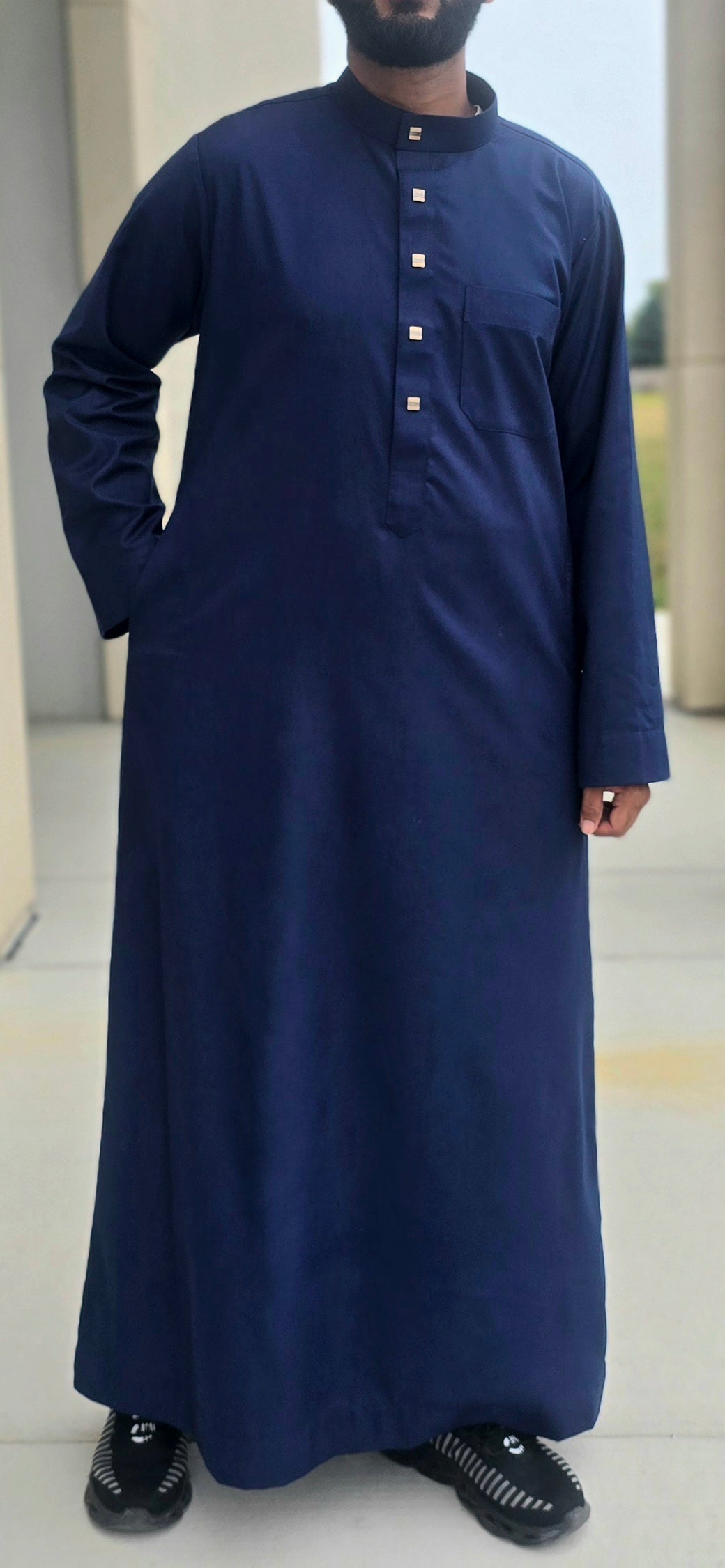 Classic Navy Blue Thobe for Adults – 06CL