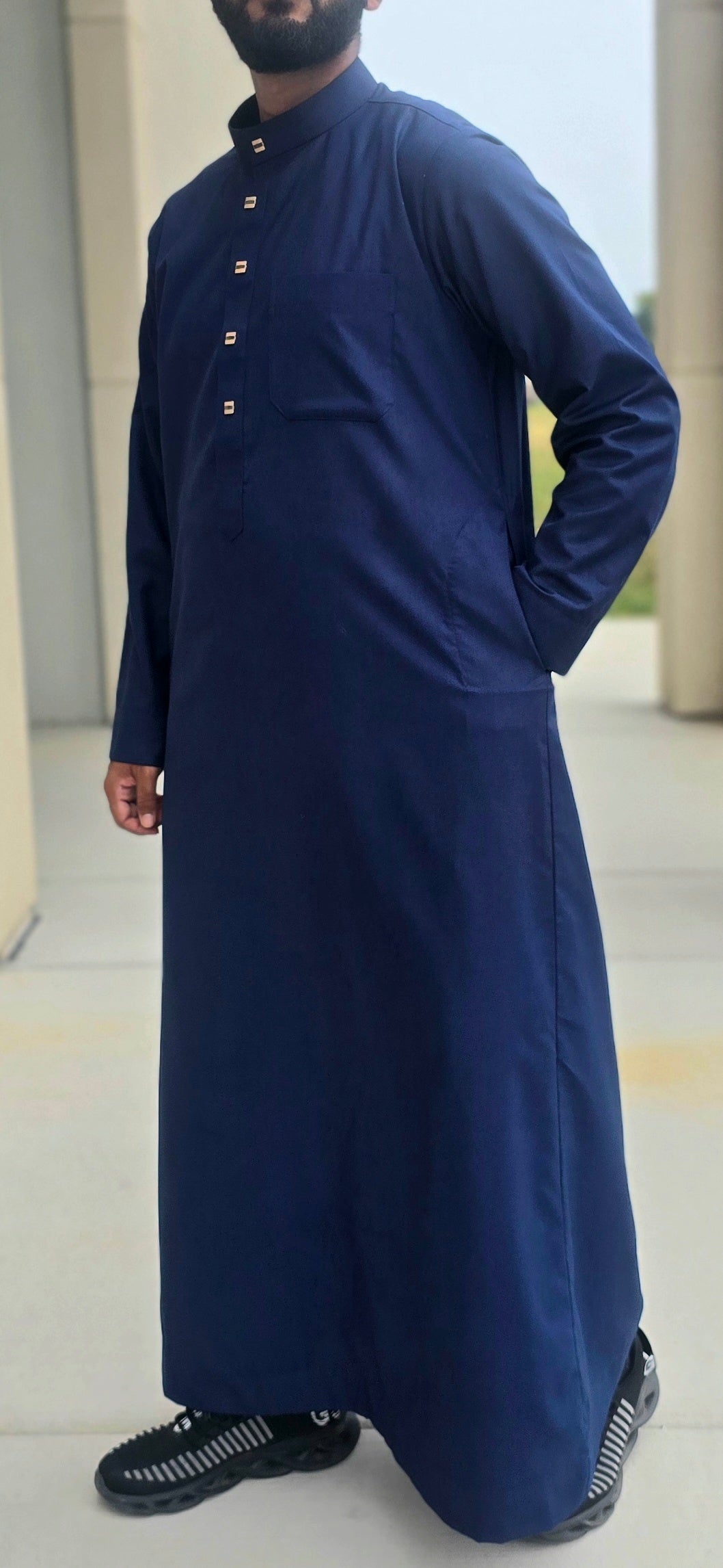 Classic Navy Blue Thobe for Adults – 06CL